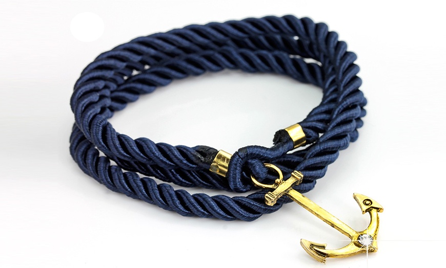 Image 3: Rope and Anchor Bracelet