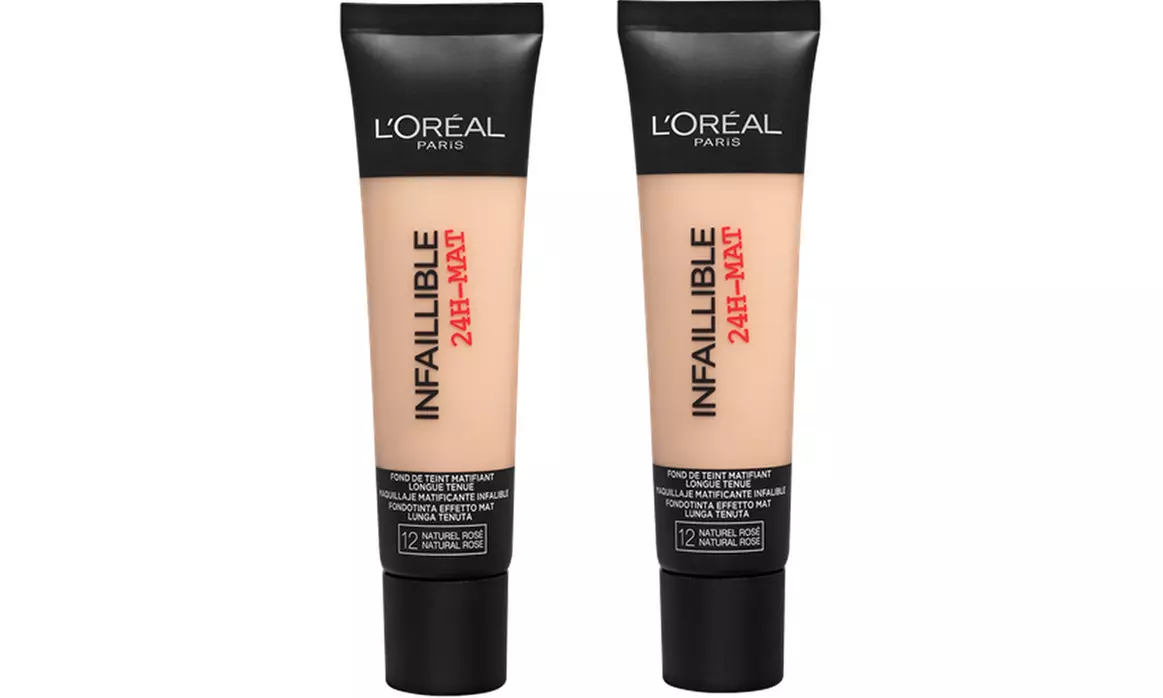 2 Fonds de teint L’Oreal Infallible 24H Matte - Second Medium