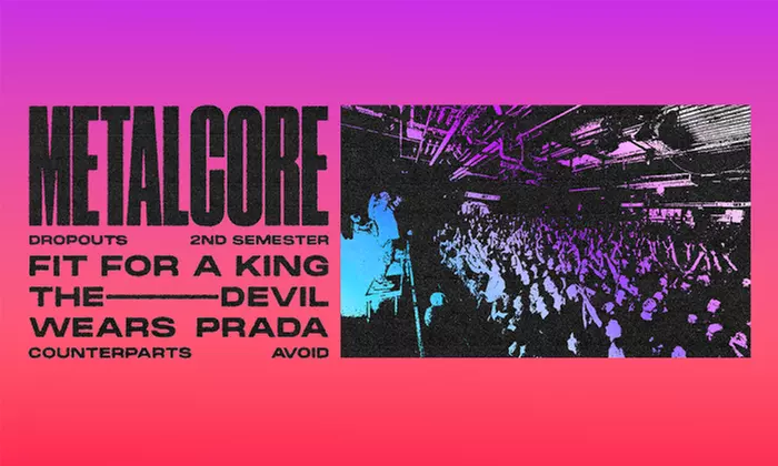 The Devil Wears Prada & Fit For A King: METALCORE DROPOUTS at The Paramount on January 27 at 7:00 p.m. - Primary Image