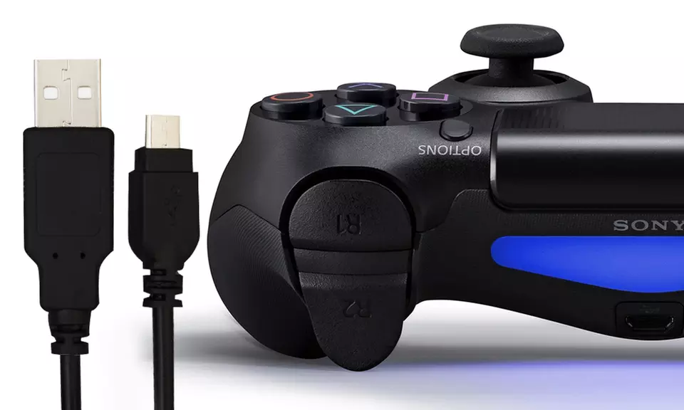 1 ou 2 câbles de charge USB vers micro USB pour manettes PS4 - Primary Image