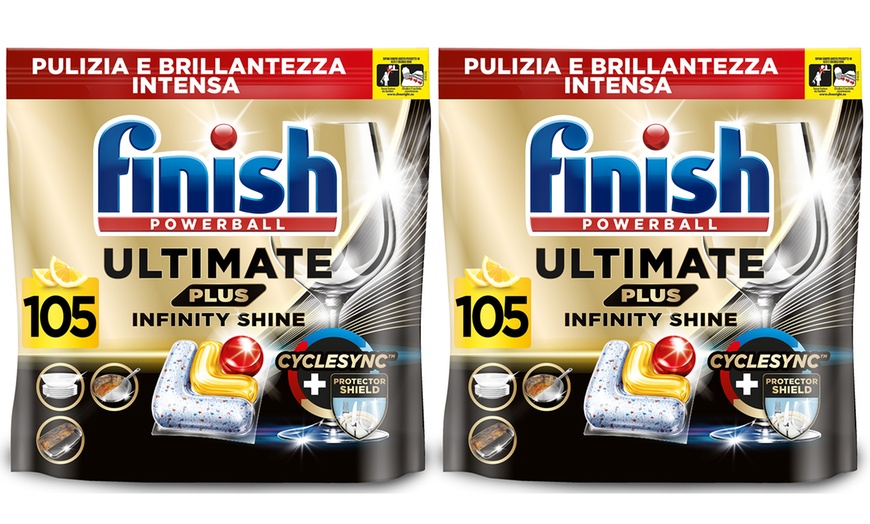 Image 3: Fino a 420 capsule di Finish Ultimate Plus Infinity Shine al limone