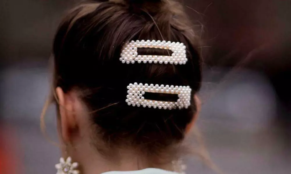 Barrettes perles pour cheveux Glamza - Primary Image