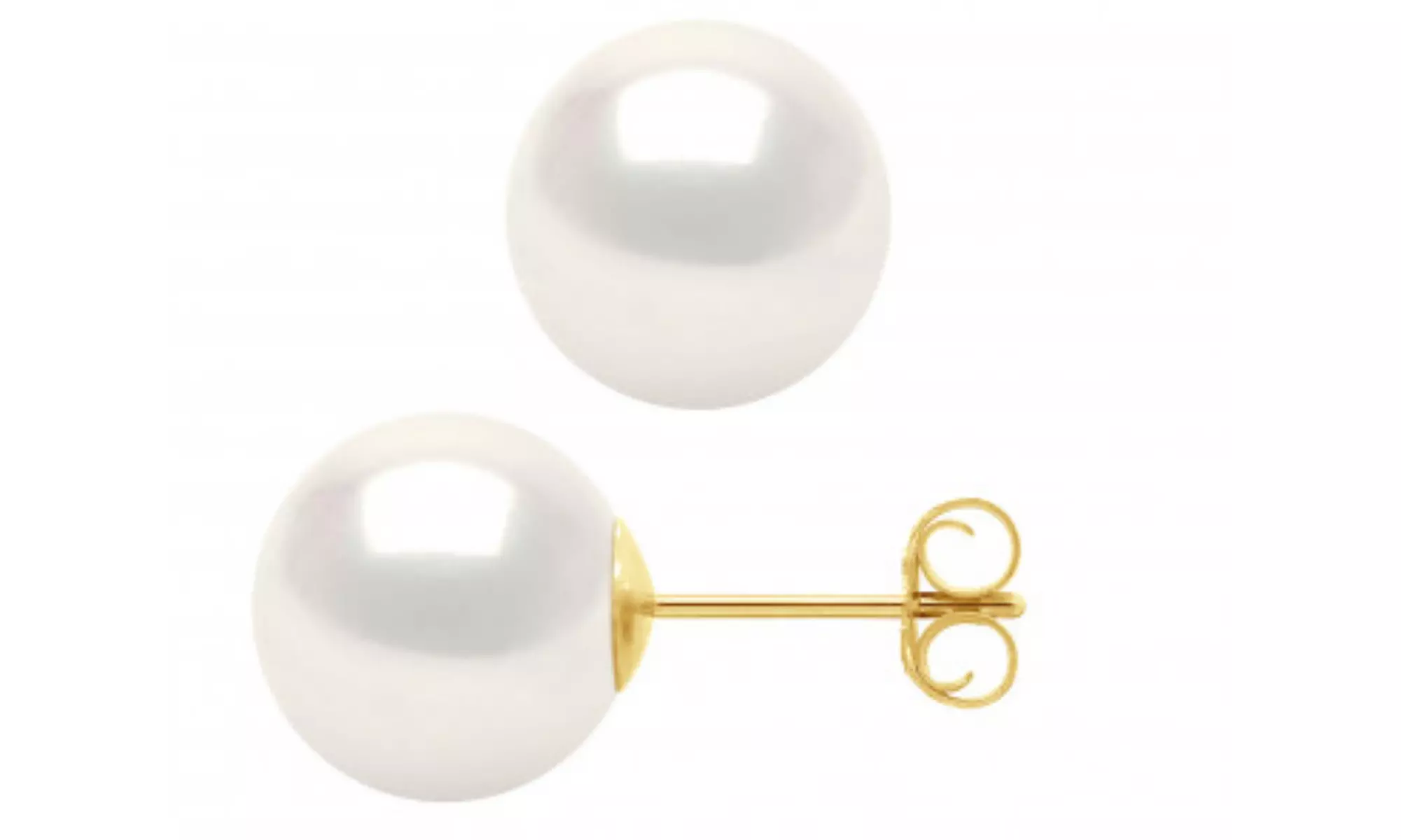 Boucles d'oreilles en argent avec des perles de cristal autrichien