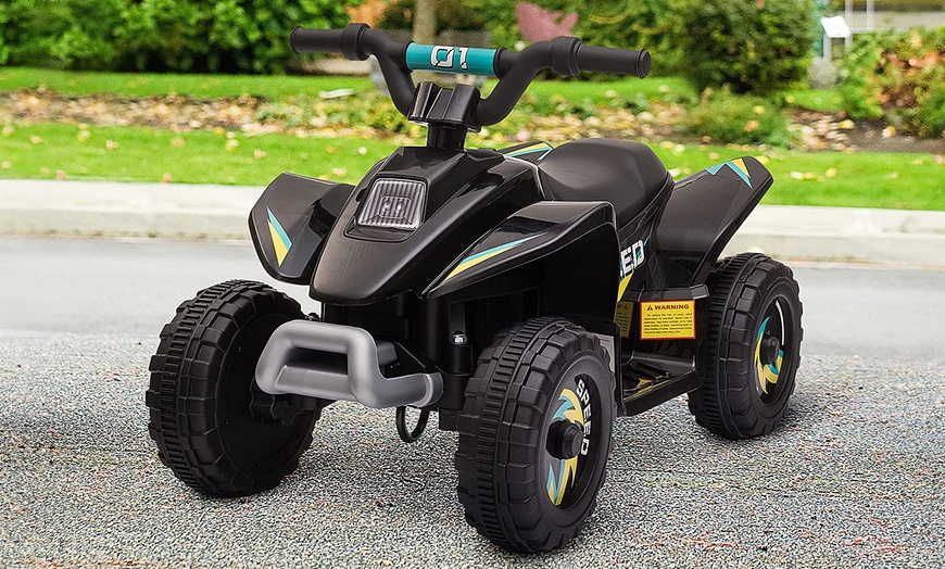 Image 1: HOMCOM Kids Electric Quad bike 