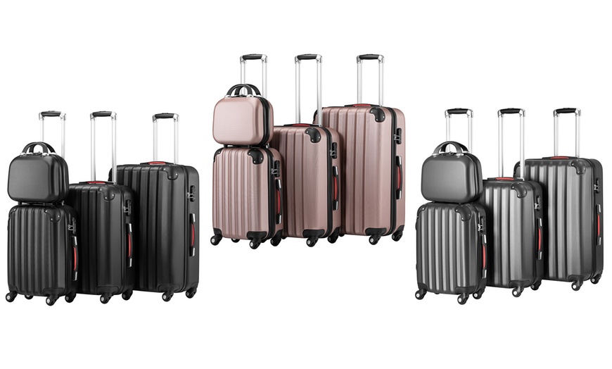 Image 1: Set di 3 valigie rigide da viaggio e beauty case Provitera