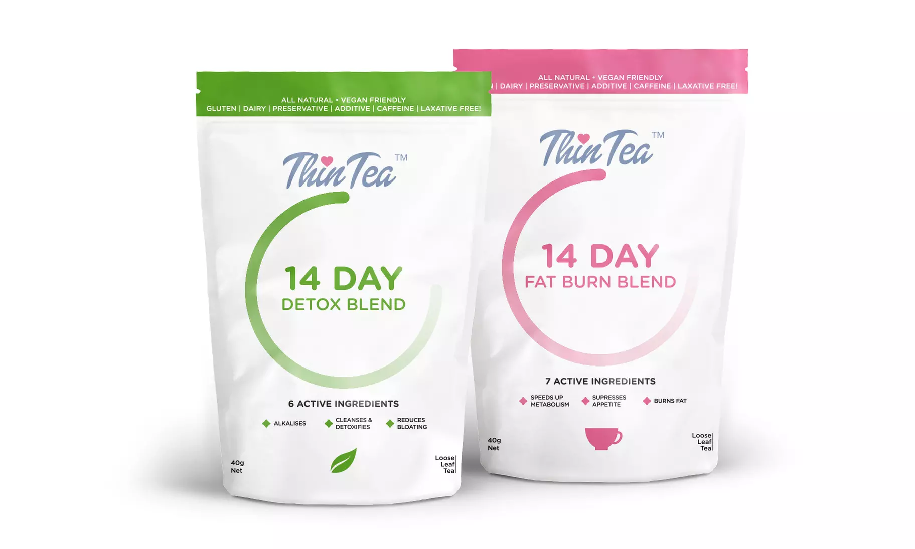 Thin Tea Detox and Fat Burn Set (3-Piece) - Primary Image