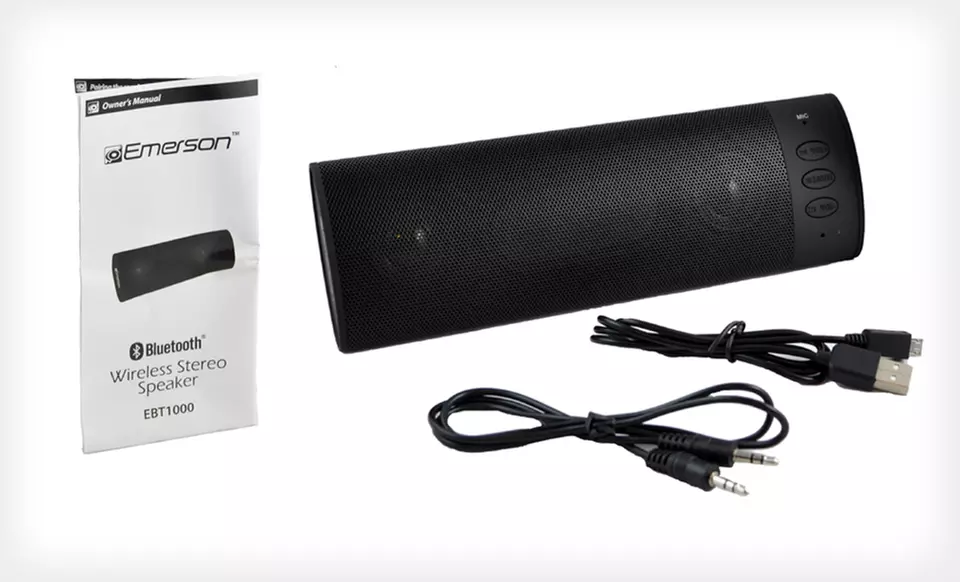 $24.99 for an Emerson Wireless Bluetooth Stereo Speaker ($99.99 List Price). Free Shipping and Free Returns. - Second Medium