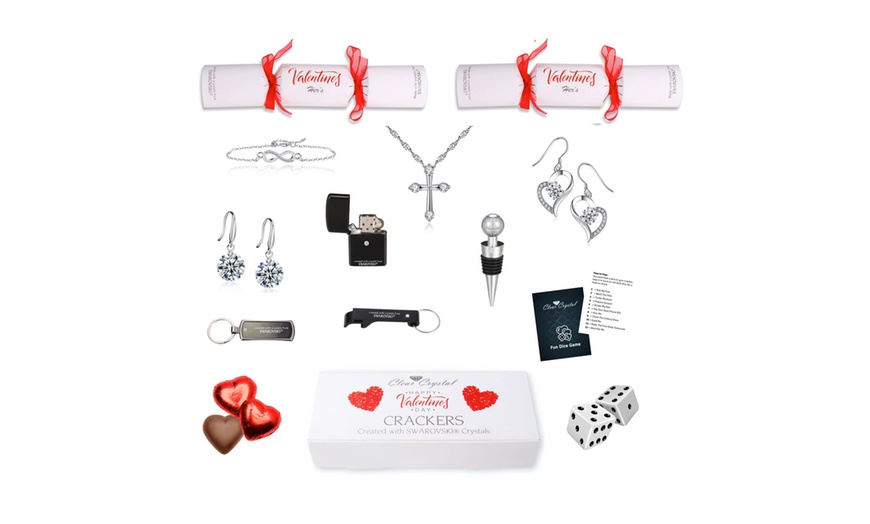 Image 13: Unisex Valentine's Day Crackers Made with Swarovski® Crystals