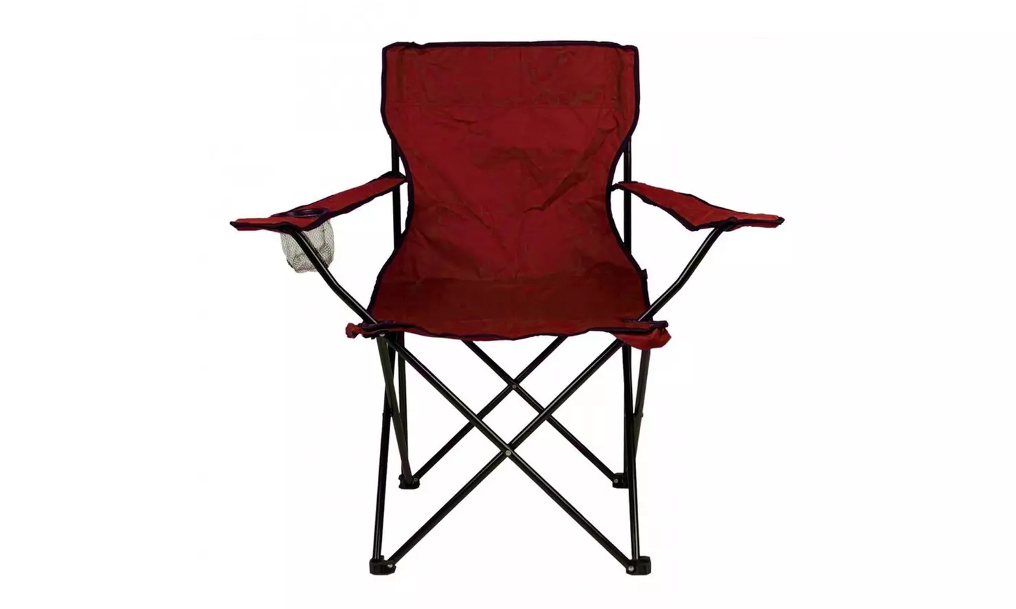 Sedia pieghevole con portabicchieri