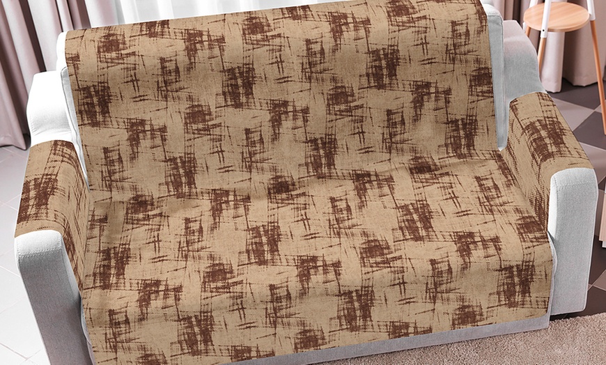 Image 14: Copridivano antiscivolo con stampa