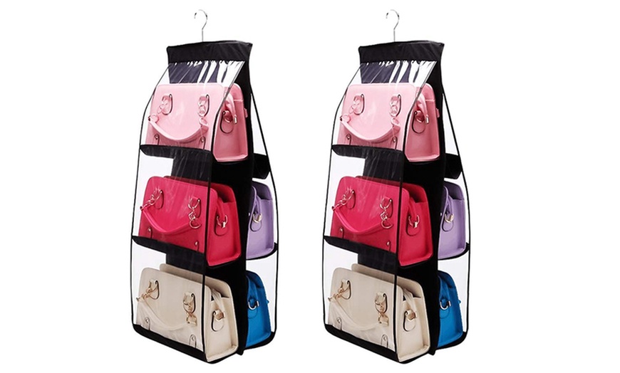 Image 4: Six-Pocket Handbag Storage Bag