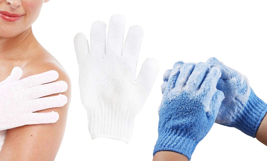 Image 1: Two or Four Body Exfoliating Gloves