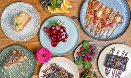 Für 1 Person: Gericht nach Wahl + Heißgetränk oder Kaltgetränk nach Wahl - Cafe Mosaic