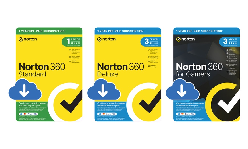 Image 1: Norton Secure VPN, Anti-Virus oder 360