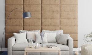 Two, Four or Eight Wall-Mounted Upholstered Panels 