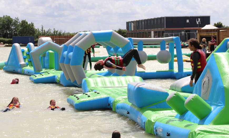 Image 17: Aqua park entry & Paddleboard combo at West Country Water Park