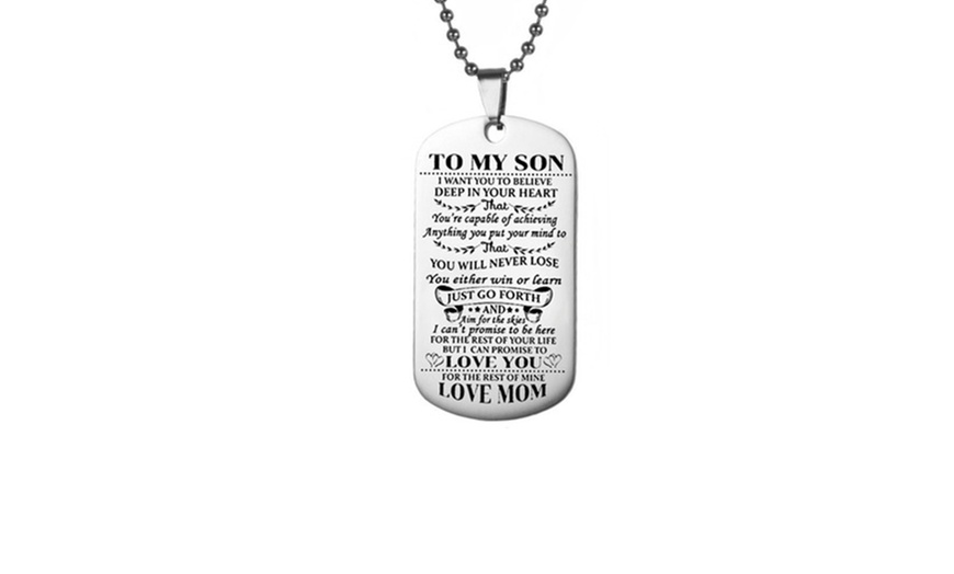 Image 11: To Son or Daughter Keychain or Necklace