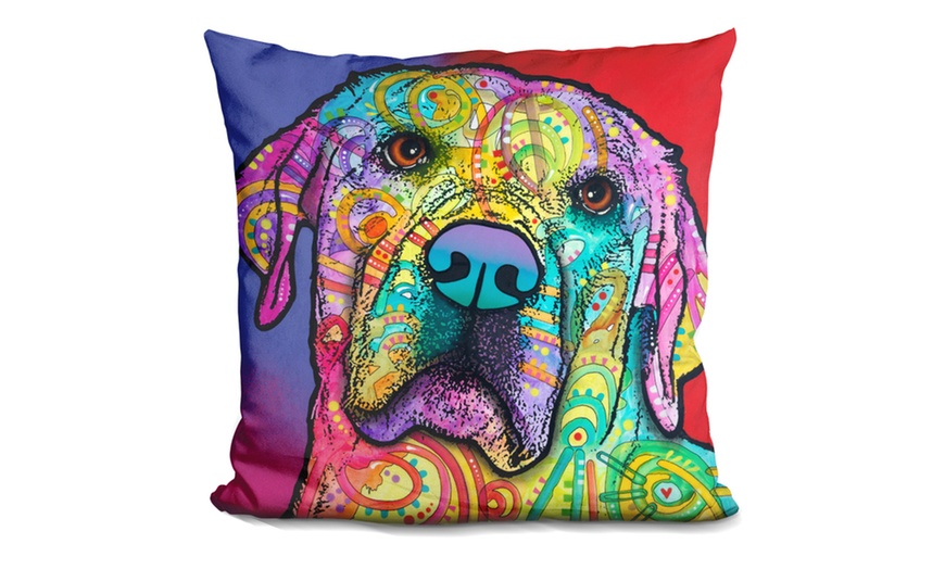 Decorative Dog & Quote Throw Pillow by Dean Russo | Groupon