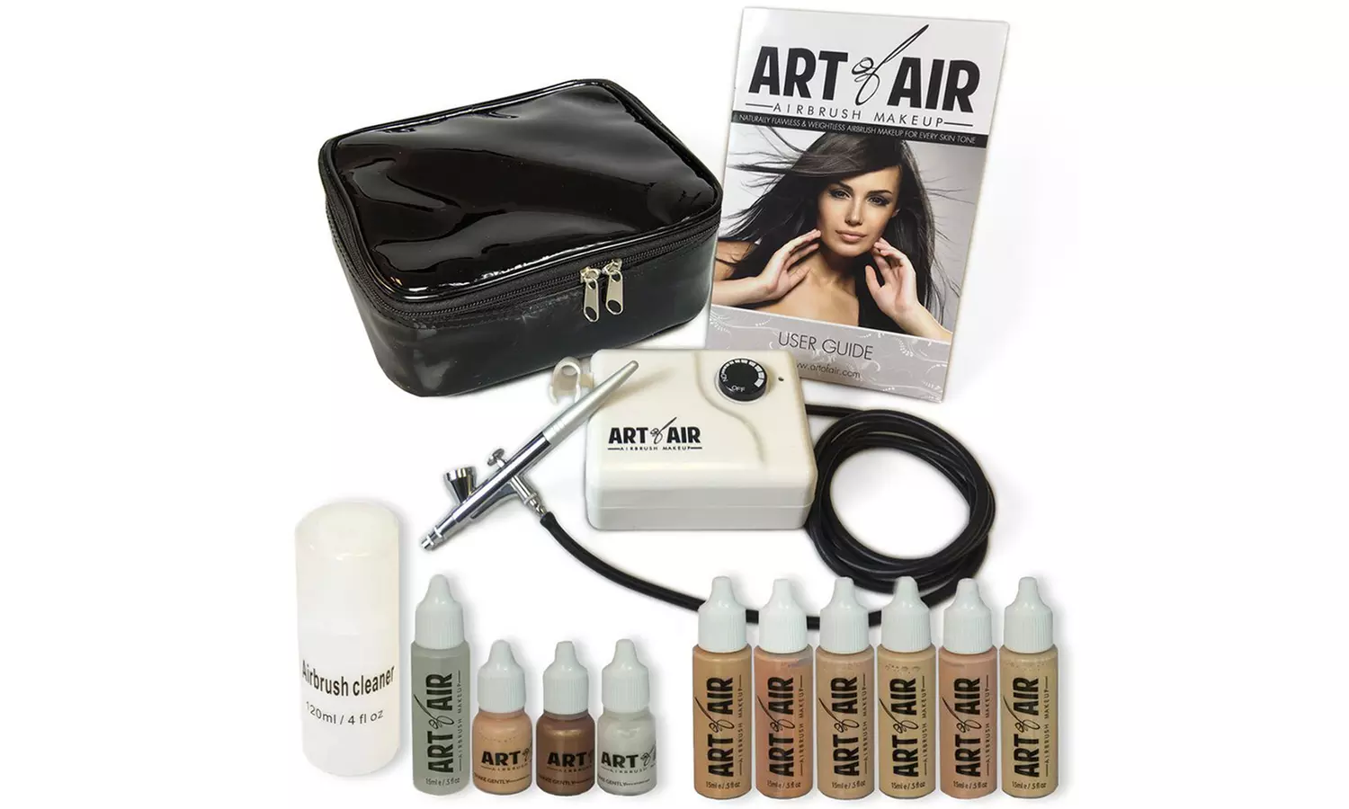 Art of Air Professional Airbrush Makeup System (13-Piece) - Second Medium