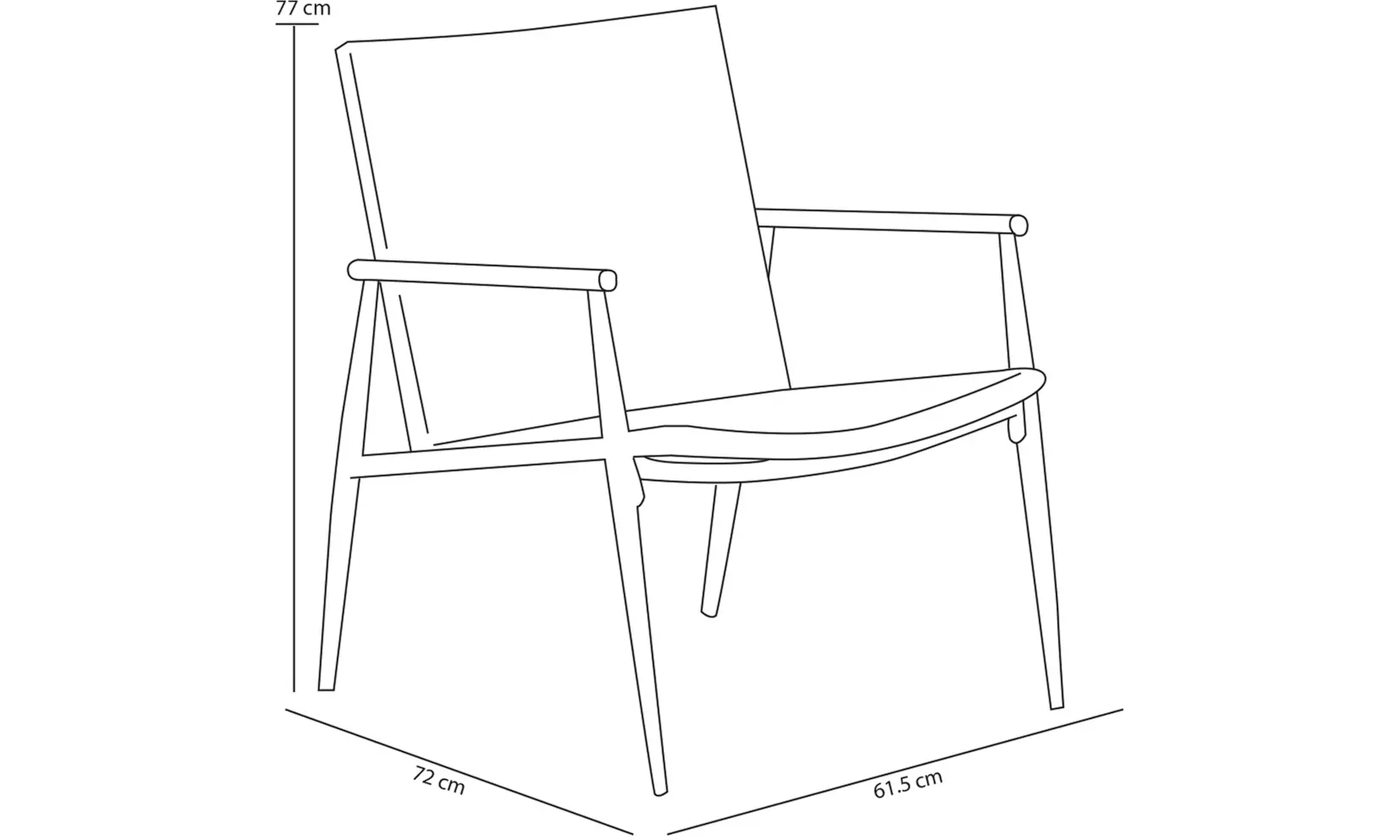 Salotto da giardino a 4 posti con 2 sedie e divanetto Bakaji, con spedizione gratuita - Image 5