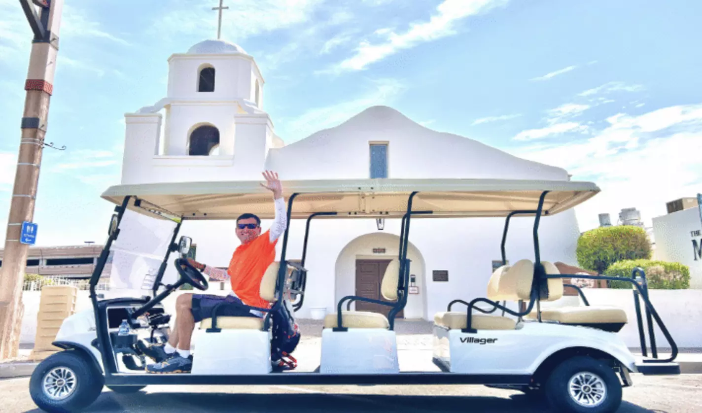 Discover Old Town Scottsdale: Historical Golf Cart Tour with Comfortable New 2025 Club Car - Primary Image