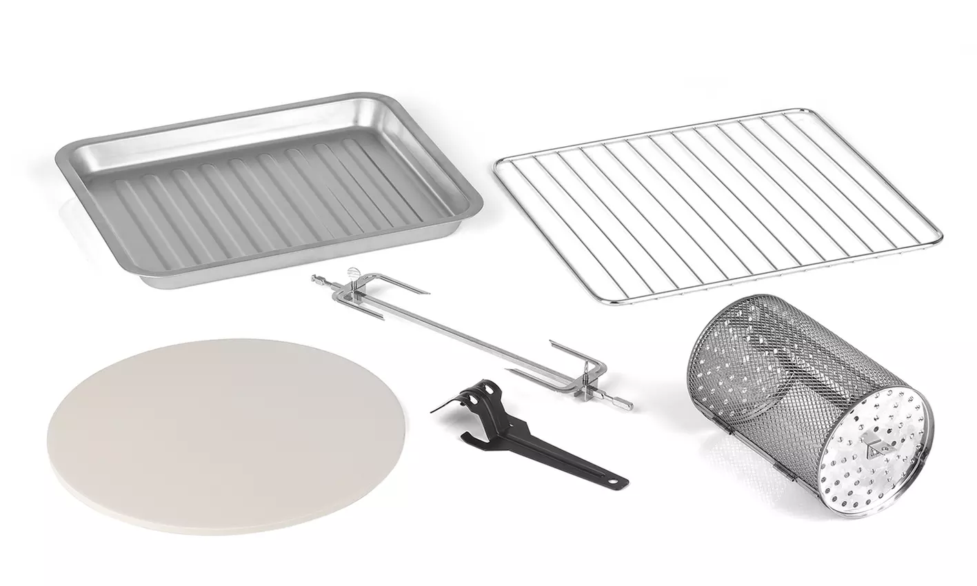 GOURMETmaxx Infrarot-Ofen 28 l mit Digital-Display 1500 W in Silber - Second Medium