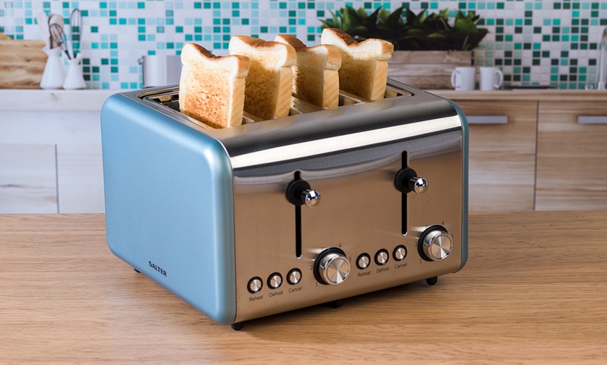 Image 2: Salter Polaris Four-Slice Toaster