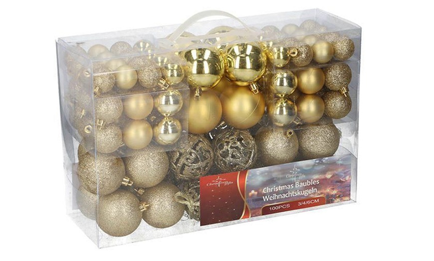 Image 4: 100 Christmas Baubles Collection