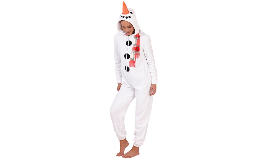 Image 4: Women's Novelty Xmas Onesie