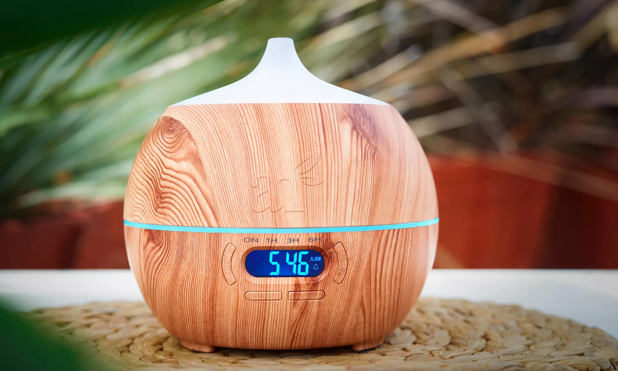 ArtNaturals Essential Oil Diffuser and Humidifier with Bluetooth Speaker and Clock - Primary Image