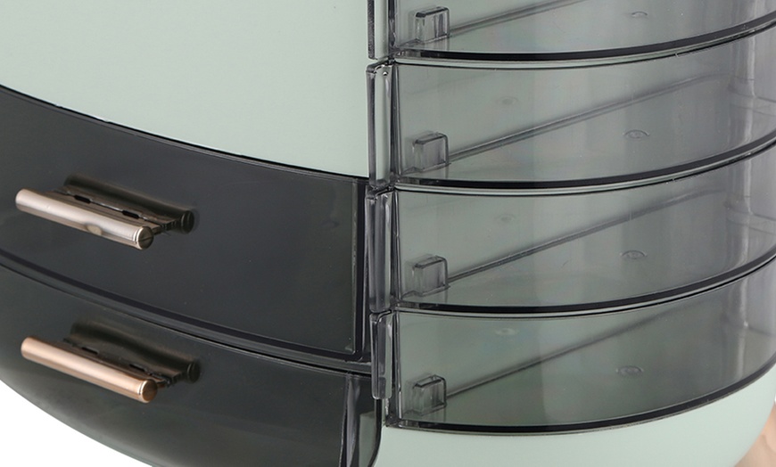 Image 9: Makeup Storage Box Organizer with Drawers