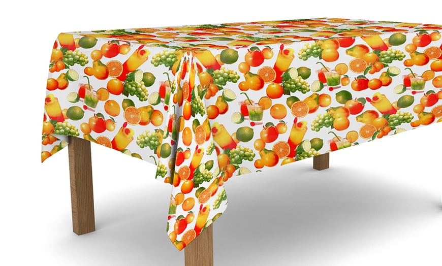 Image 28: Nappe en toile cirée PVC résistante aux taches 