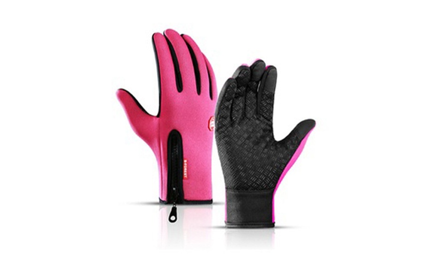 Image 10: One or Two Neoprene Insulated Gloves with Wrist Zip