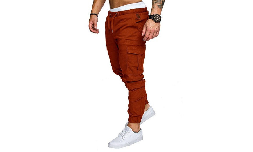 Image 9: Pantaloni lunghi da uomo con vita elastica