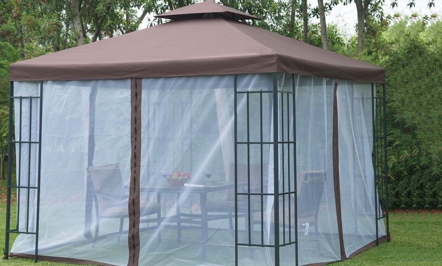 Image 6: Outsunny Metal Gazebo