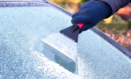 Raschietto per brina e ghiaccio, disponibile in 4 colori