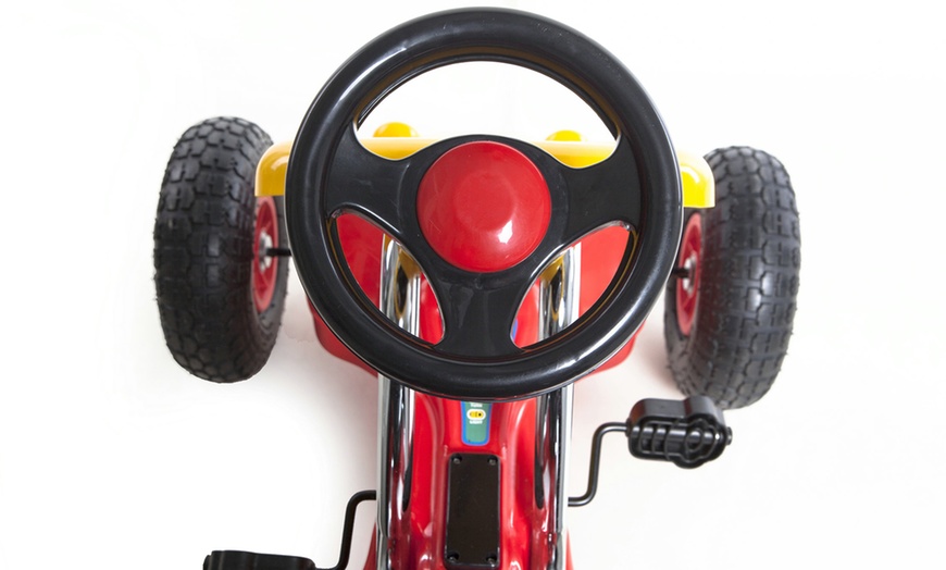 Image 10: Kids' Manual Go Kart with Lights