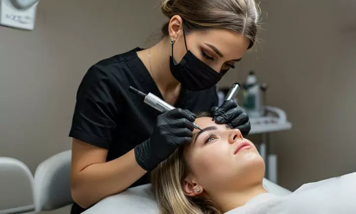 Sesión de micropigmentación efecto shadowing y diseño de cejas - Primary Image