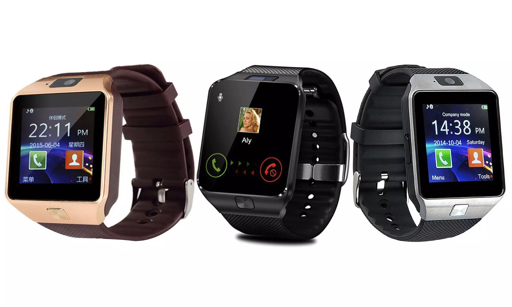 Smartwatch con fotocamera HD disponibile in 3 colori - Primary Image