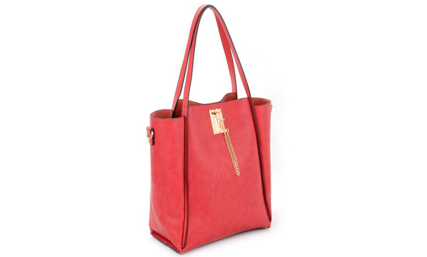 Image 8: Large Tote with Free Pouch