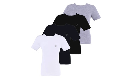 Fino a 6 magliette intime in cotone da uomo, da Jeckerson, disponibili in 4 colori e 4 taglie