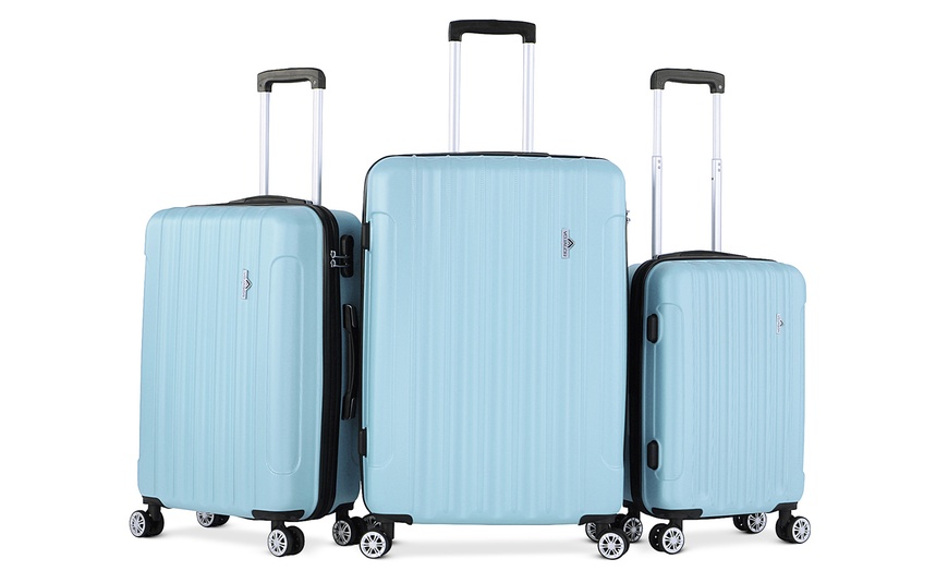 Image 2: 3-Piece Hard Shell Suitcase Set