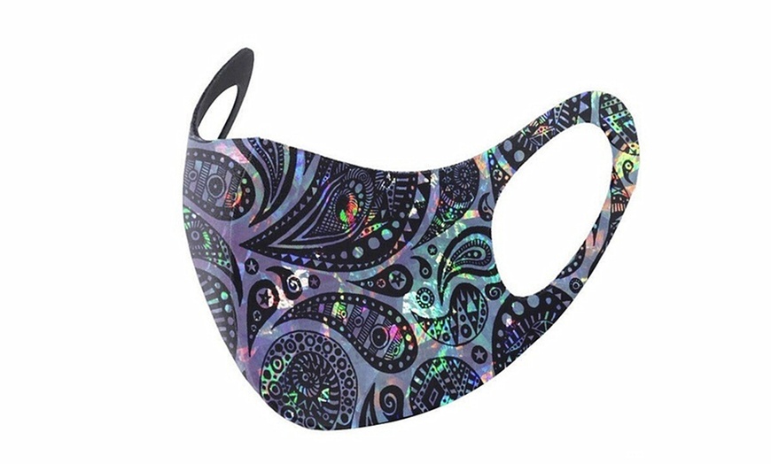 Image 8: Patterned Face Mask