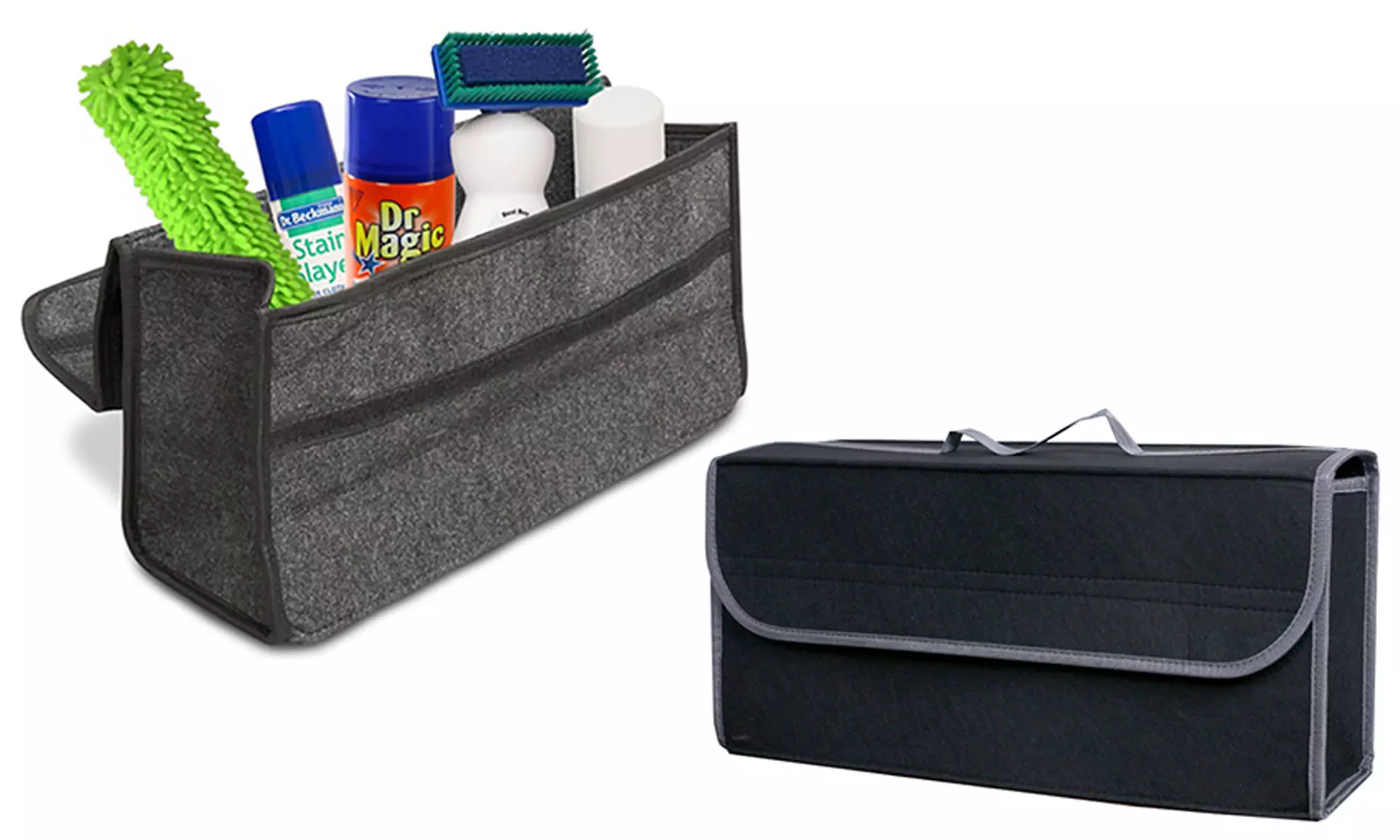 1 of 2 organisators voor de koffer van de auto