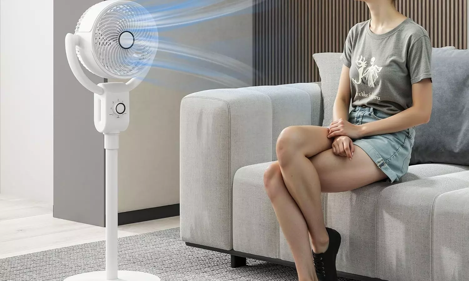 HomCom 3 Speed Air Circulator Fan