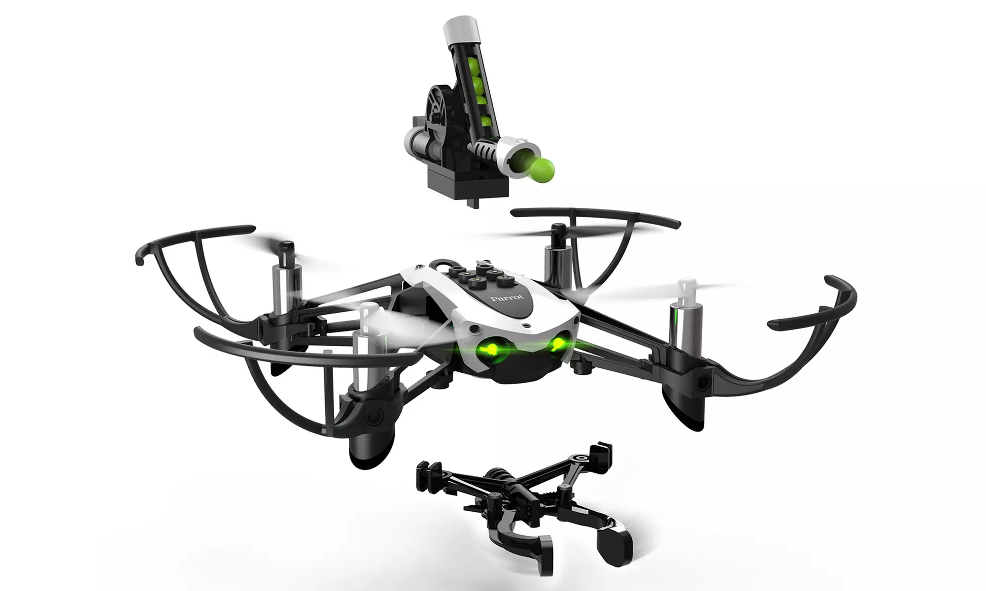 Parrot Mambo Mini-Drone with Cannon and Grabber Attachments (Manufacturer Refurbished) - Second Medium