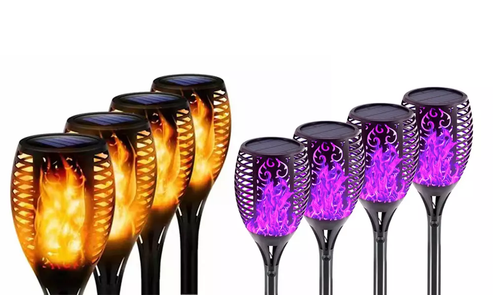 2x, 4x oder 8x Solar-Flammen-Licht