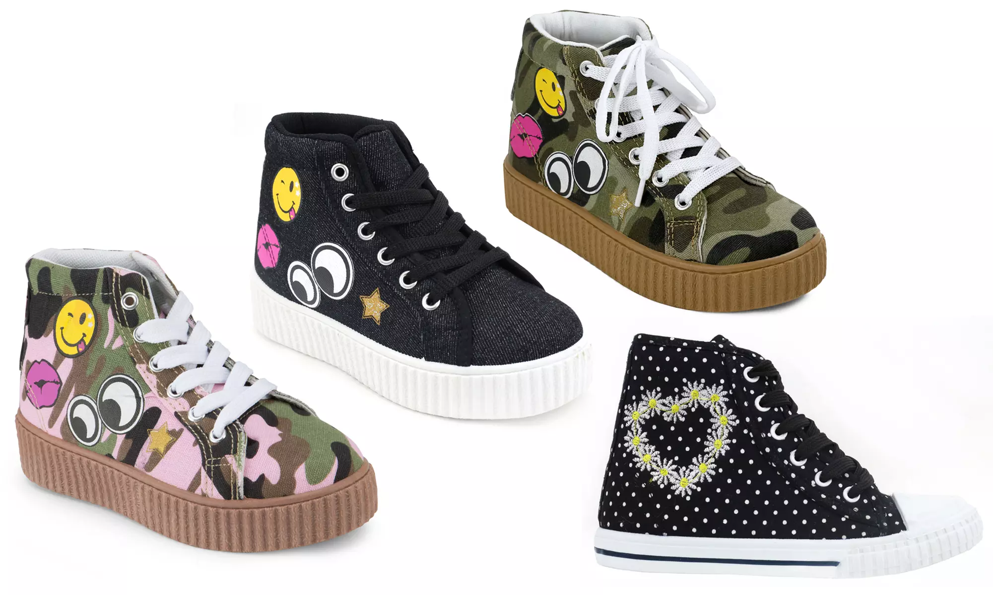 Olivia Miller Girl's High-Top Sneakers - Primary Image