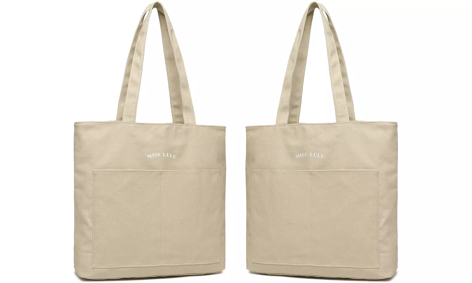 Daily Use Canvas Shoulder Bag Lage Capacity Shopping Bag Casual Bag