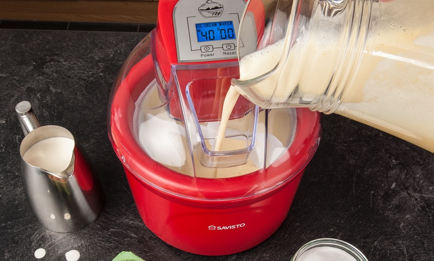 Image 3: 1.5L Homemade Ice Cream Maker